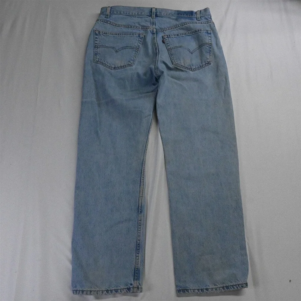 Vtg 2002 Grunge Levi's 38 x 32‎ 505 Regular Straight Light Stonewash Jeans